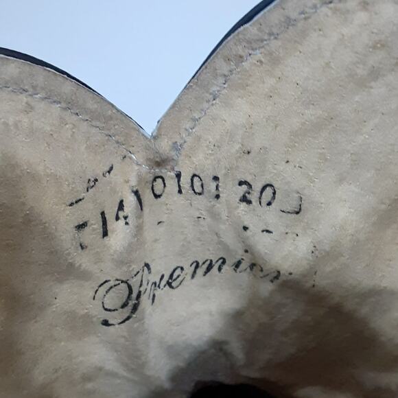 Premier Kids Western Cowboy Boot Tall Riding Crocodile Leather Youth 7 Red Rodeo - Picture 9 of 11